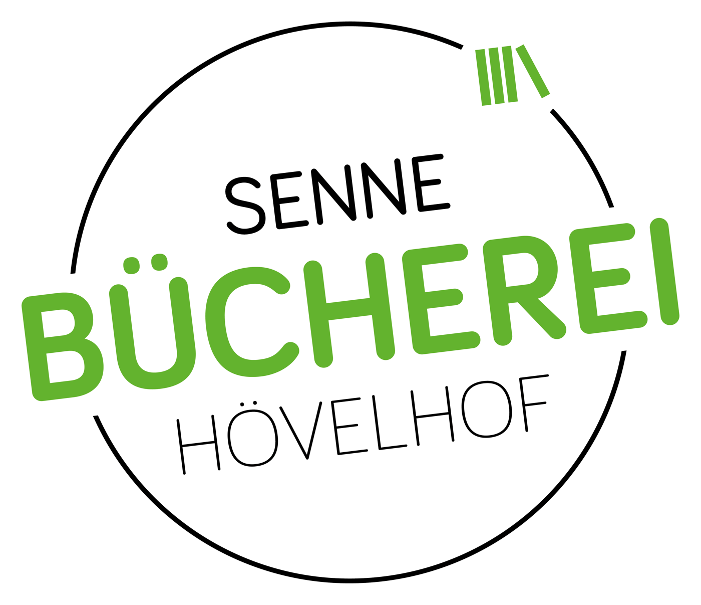 Logo der Senne-Bücherei Hövelhof